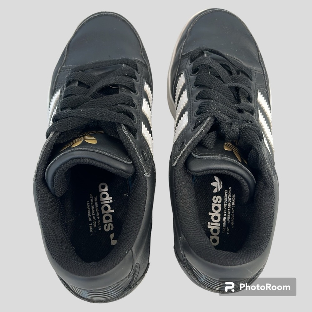 Adidas Evh 791004 Black 3 Strips Gold Logo Skateboarding Shoes - Picture 6 of 9